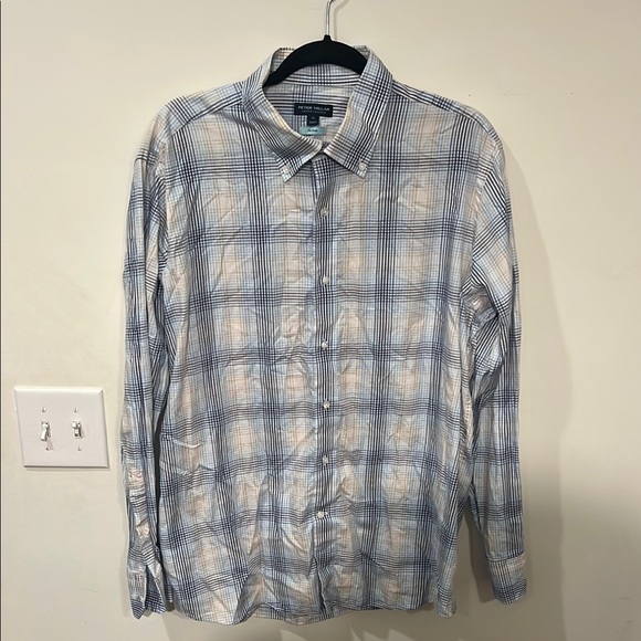 Peter Millar Other - Peter Millar Blue and White Casual Button Down Shirt